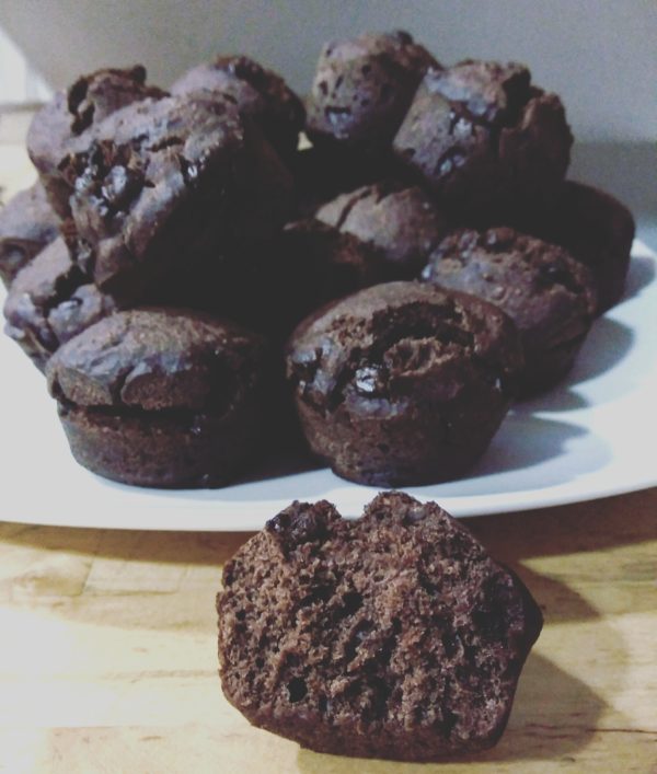 Double chocolate muffins