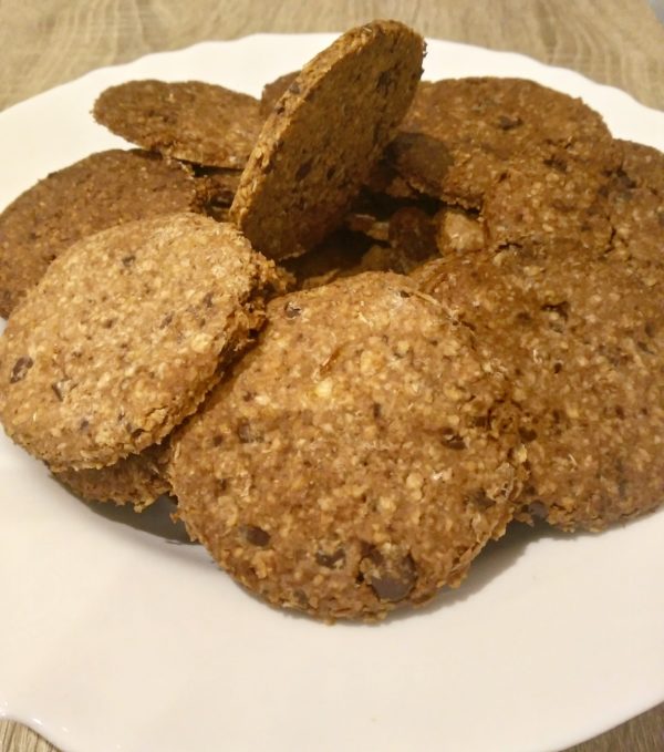 Chocolate oat cookies