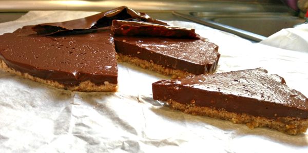 Raw chocolate tart