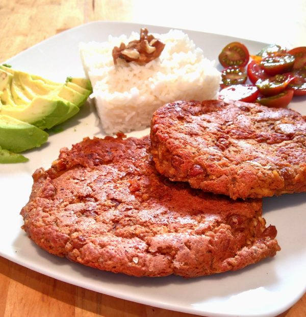 Lentils and tofu burgers