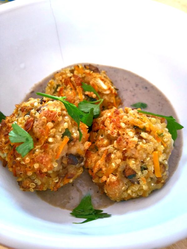 Quinoa and veggies balls